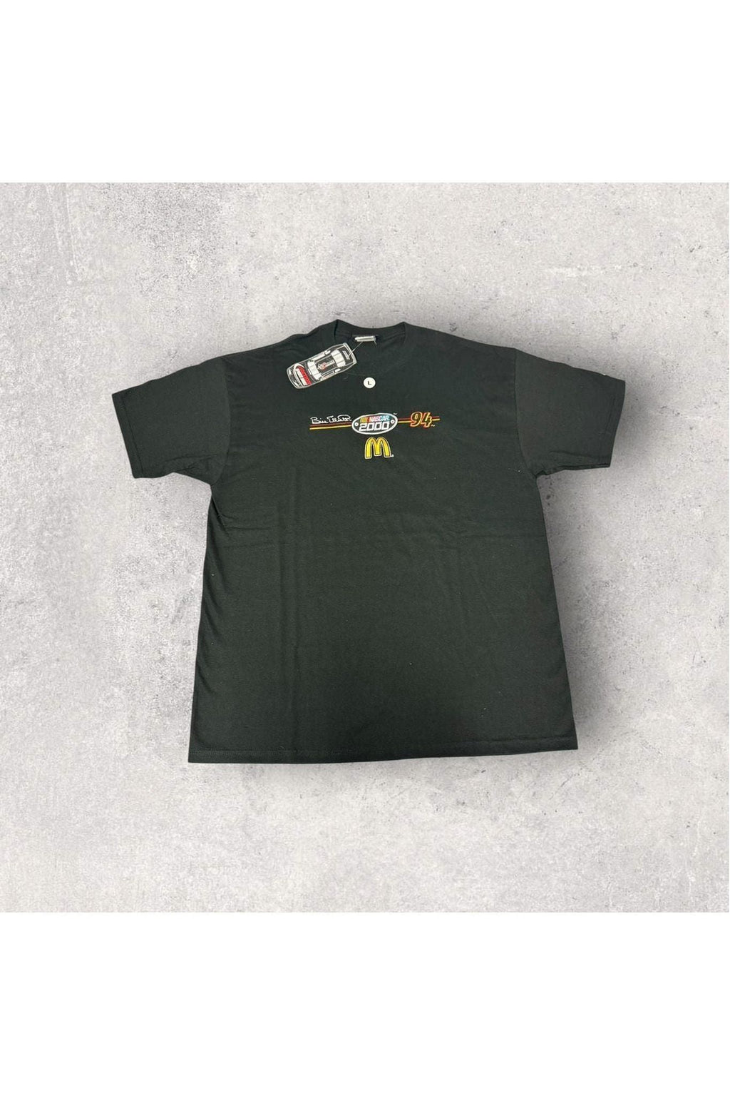 Vintage Deadstock Chase Authentics Bill Elliot NASCAR 2000 McDonalds Tee- L