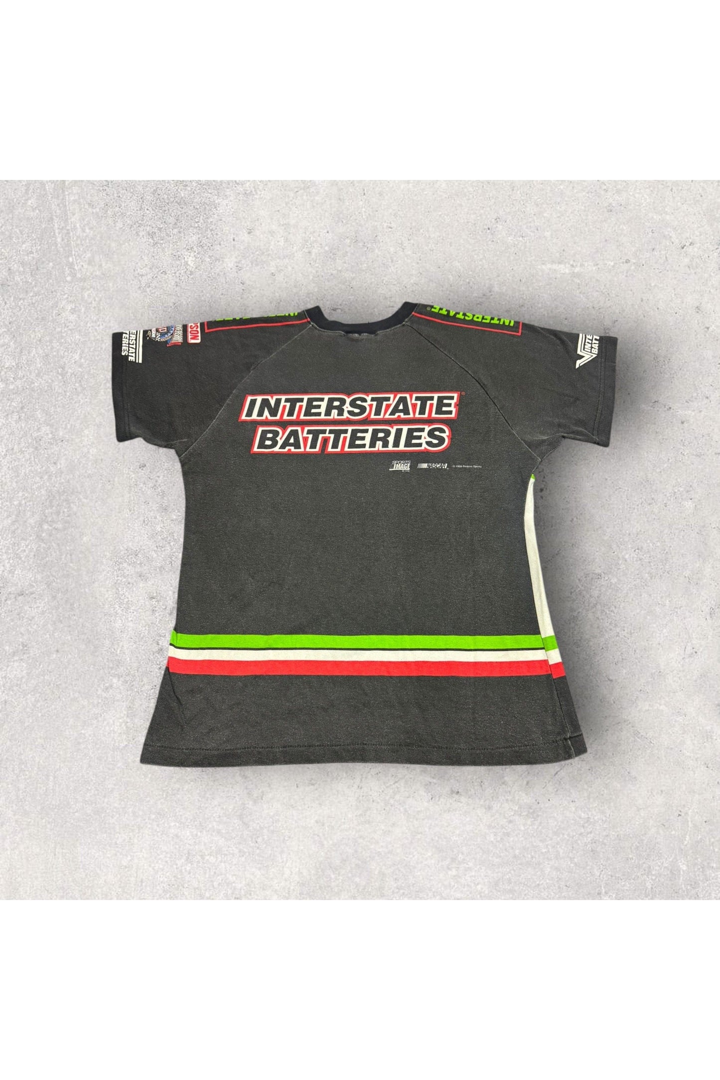 Vintage Chase Authentics 1998 Bobby Labonte Interstate Batteries NASCAR Winston Cup Series Pit Crew Tee- M