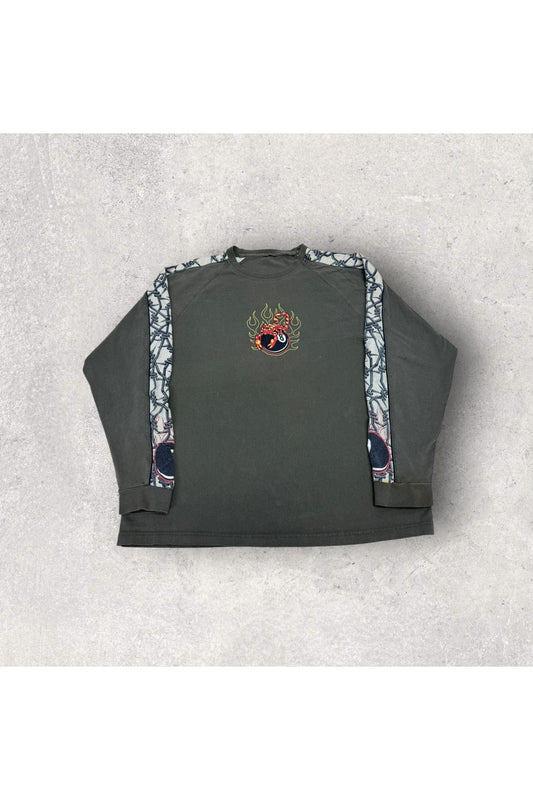 Vintage Y2K Scorpion 8-Ball Long Sleeve- XL