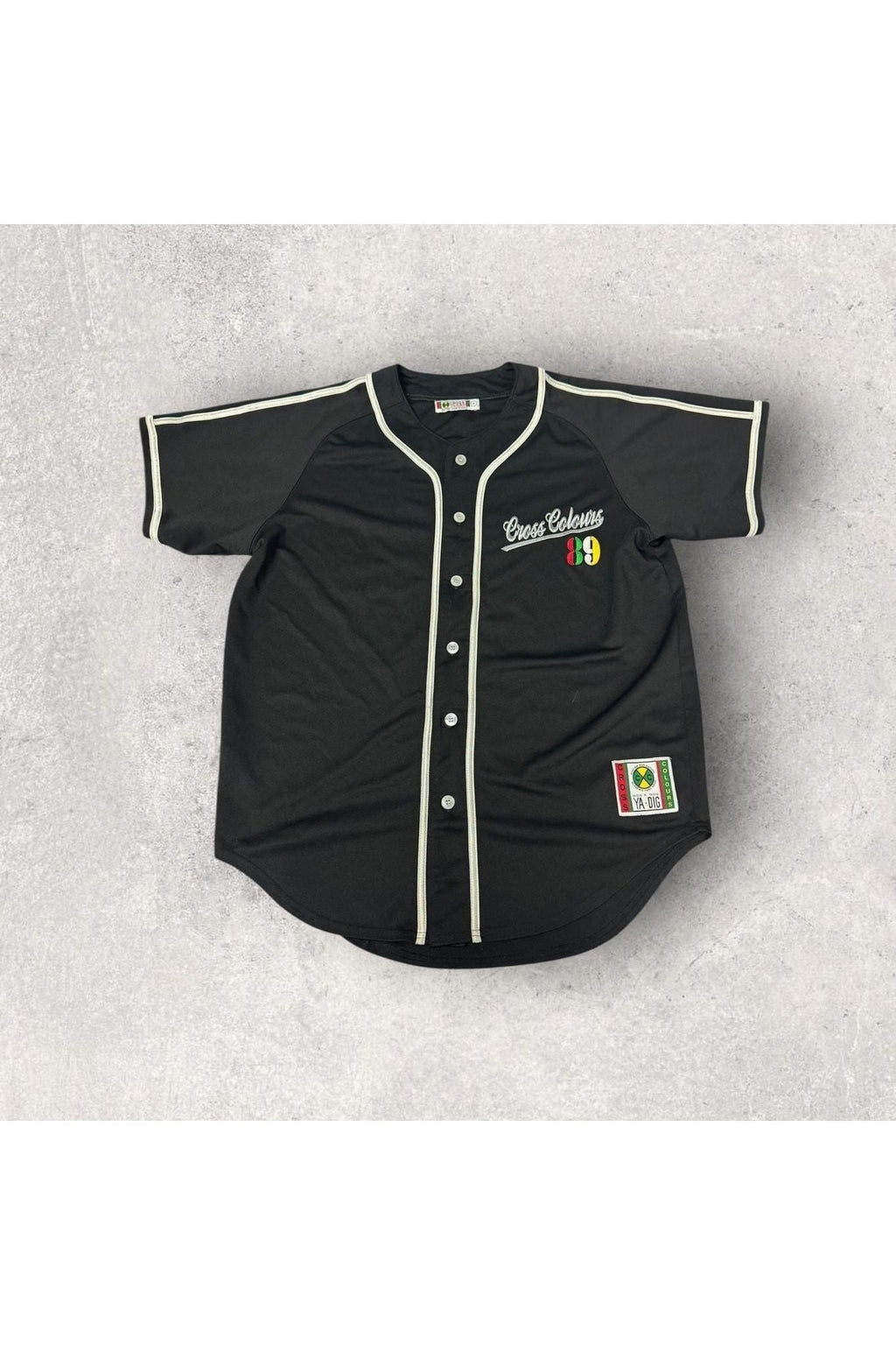 2000s Cross Colours 89 Baseball Jersey- S