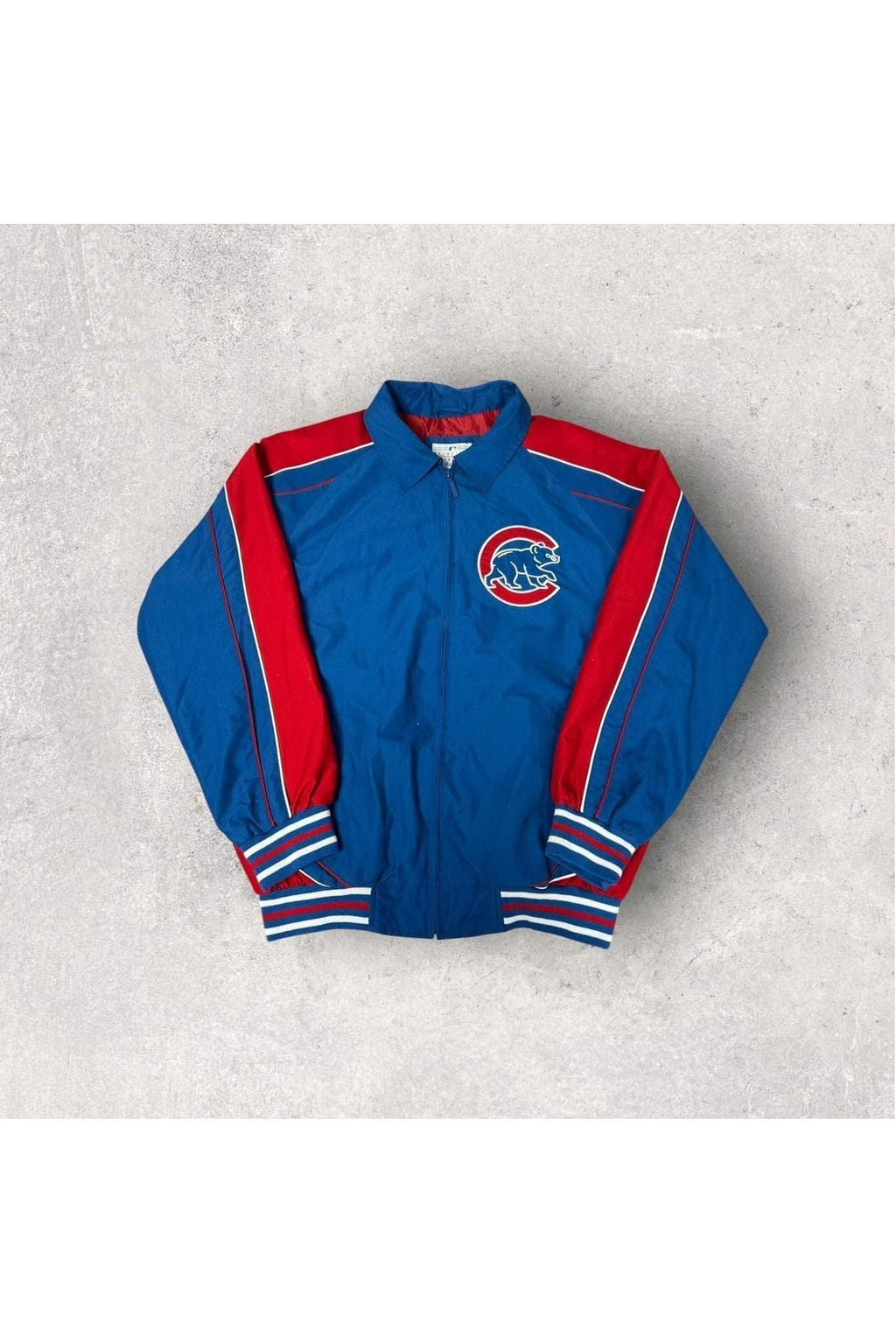 Vintage G-III Sports By Carl Banks Chicago Cubs Full Zip Windbreaker/ Light Jacket- M