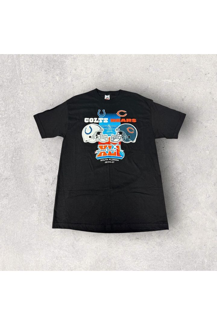 2007 Super Bowl XLI Indianapolis Colts vs. Chicago Bears Tee- L