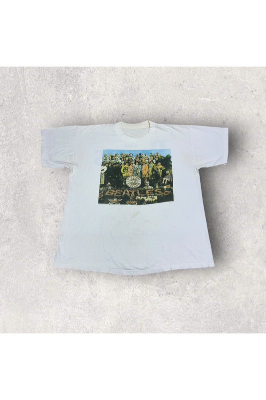 Vintage 1990 The Beatles Sgt. Peppers Lonely Hearts Album Cover Tee- XL