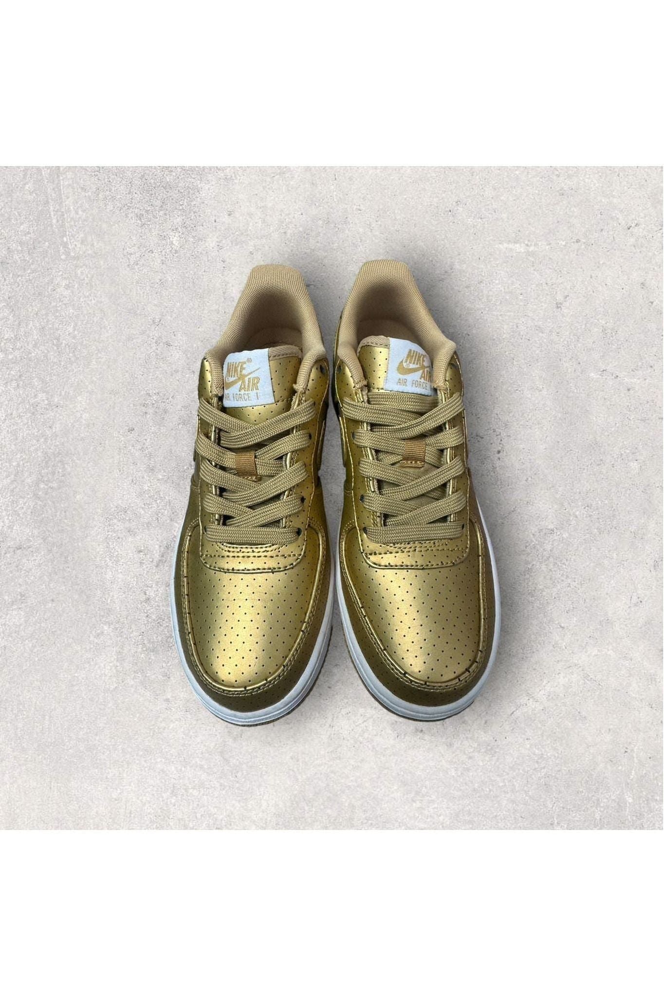 Nike Air Force 1 Low LV8 GS 'Gold'- SZ 5Y