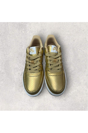 Nike Air Force 1 Low LV8 GS 'Gold'- SZ 5Y