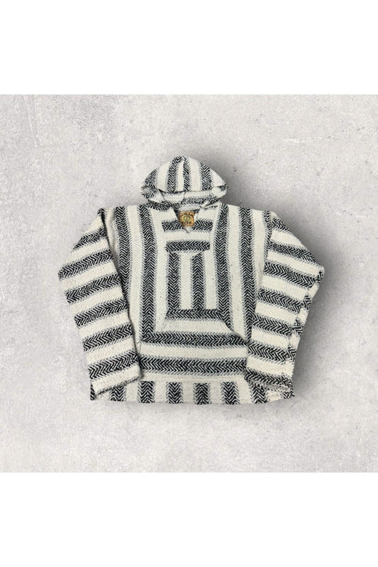 Vintage Baja Joe Mexican Poncho/Drug Rug- S