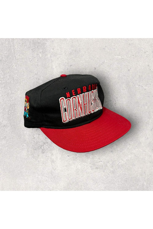 Vintage AJD Made In USA Nebraska Cornhuskers Snapback