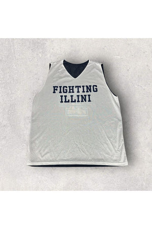 Vintage Illinois Fighting Illini Reversible Basketball Jersey- L/XL