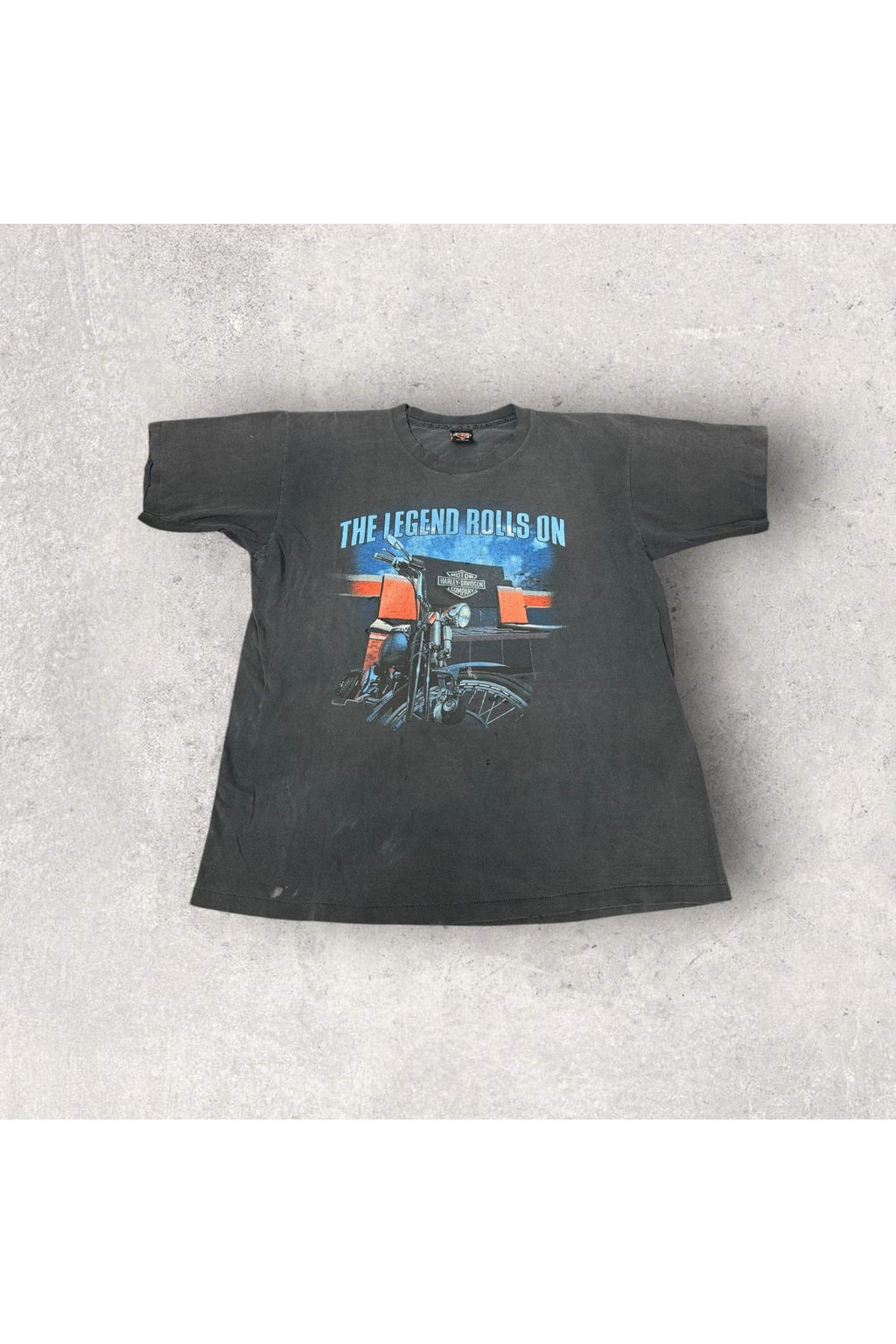 Vintage 1996 Harley-Davidson The Legend Rolls On Engine Plant Tour Tee- XL
