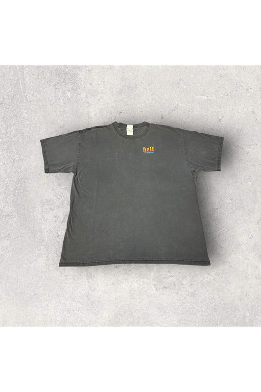 Vintage 2000s Y2K Hell Michigan Hardly A Davidson But I rode Through Hell Anyway Tee- XL