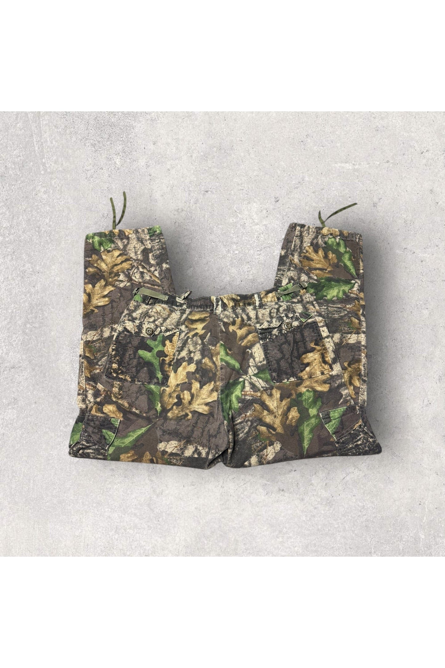 Vintage Trebark Made In USA Real Tree Camo Adjustable Waist Cargo Pants- L