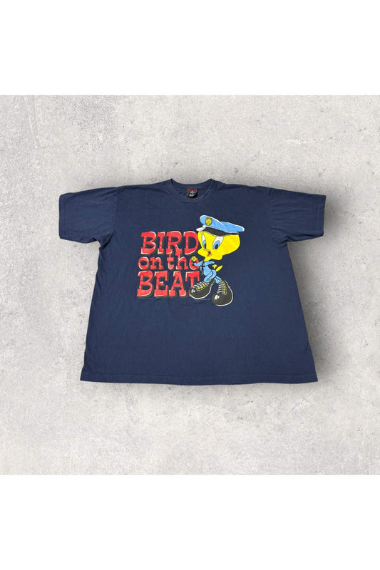 Vintage Garment Graphics 1994 Warner Bros. Tweety Bird On The Beat Tee- XL