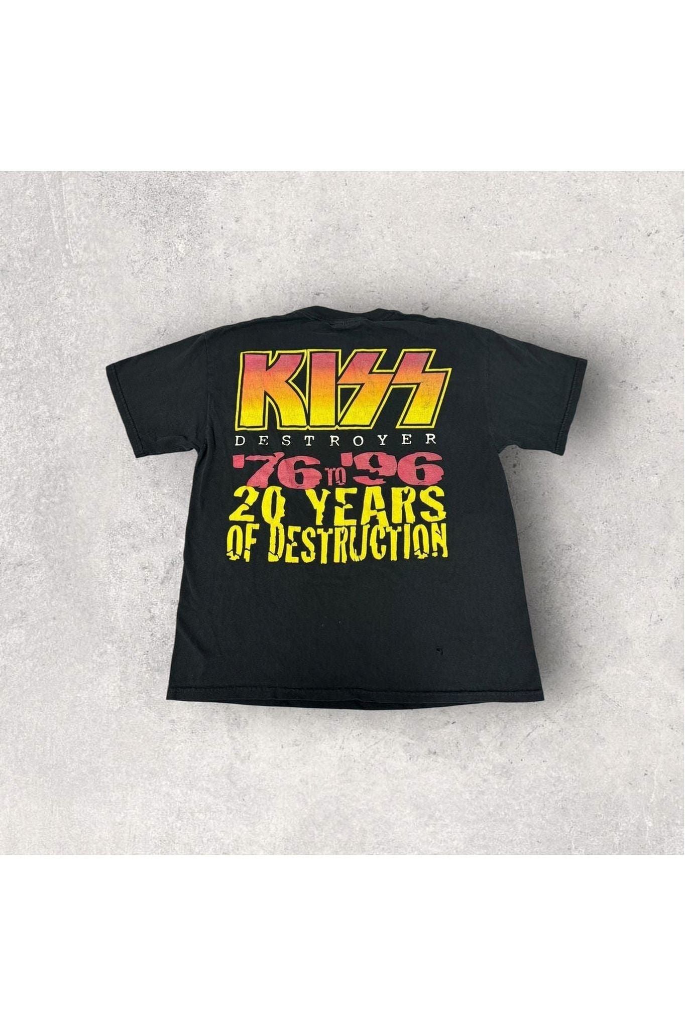 Vintage 1996 KISS Destroyer '76-'96 20 Years of Destruction Tee- L