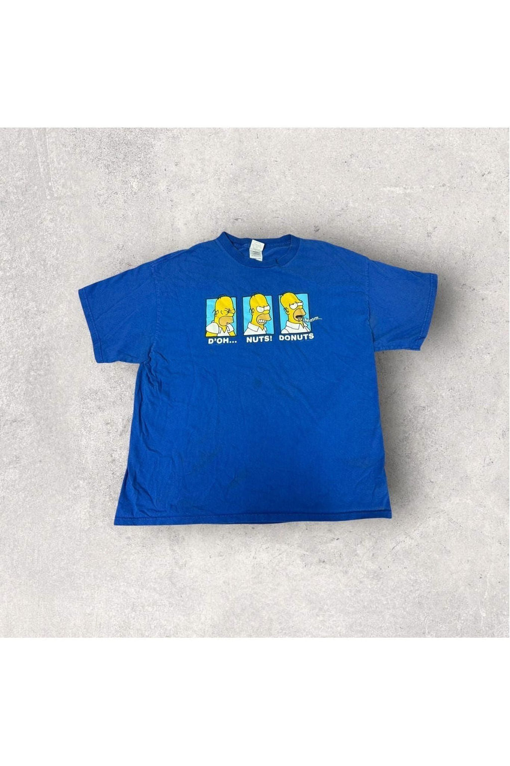 Vintage Y2K The Simpsons Homer D'Oh...Nuts! Donuts Tee- XL