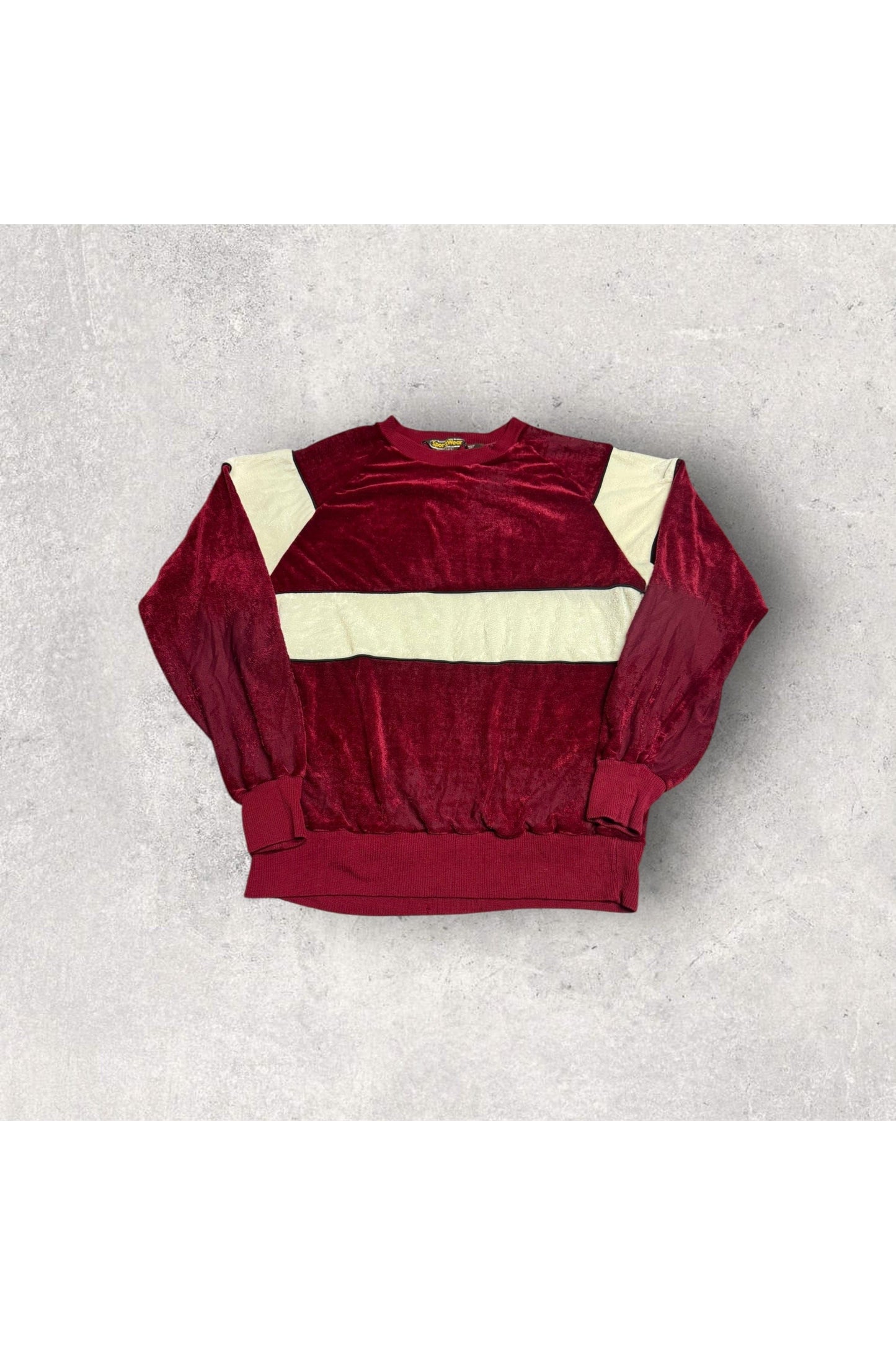 Vintage 70s/80s Sportswear By Sears Velour Crewneck- M