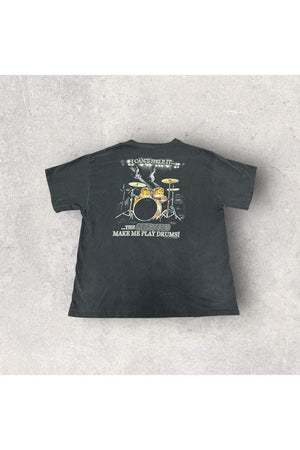 Vintage Delta The Little Voices Make Me Play Drums! Tee- XL