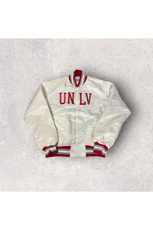 Vintage 80s Starter UNLV Satin Bomber Jacket- L