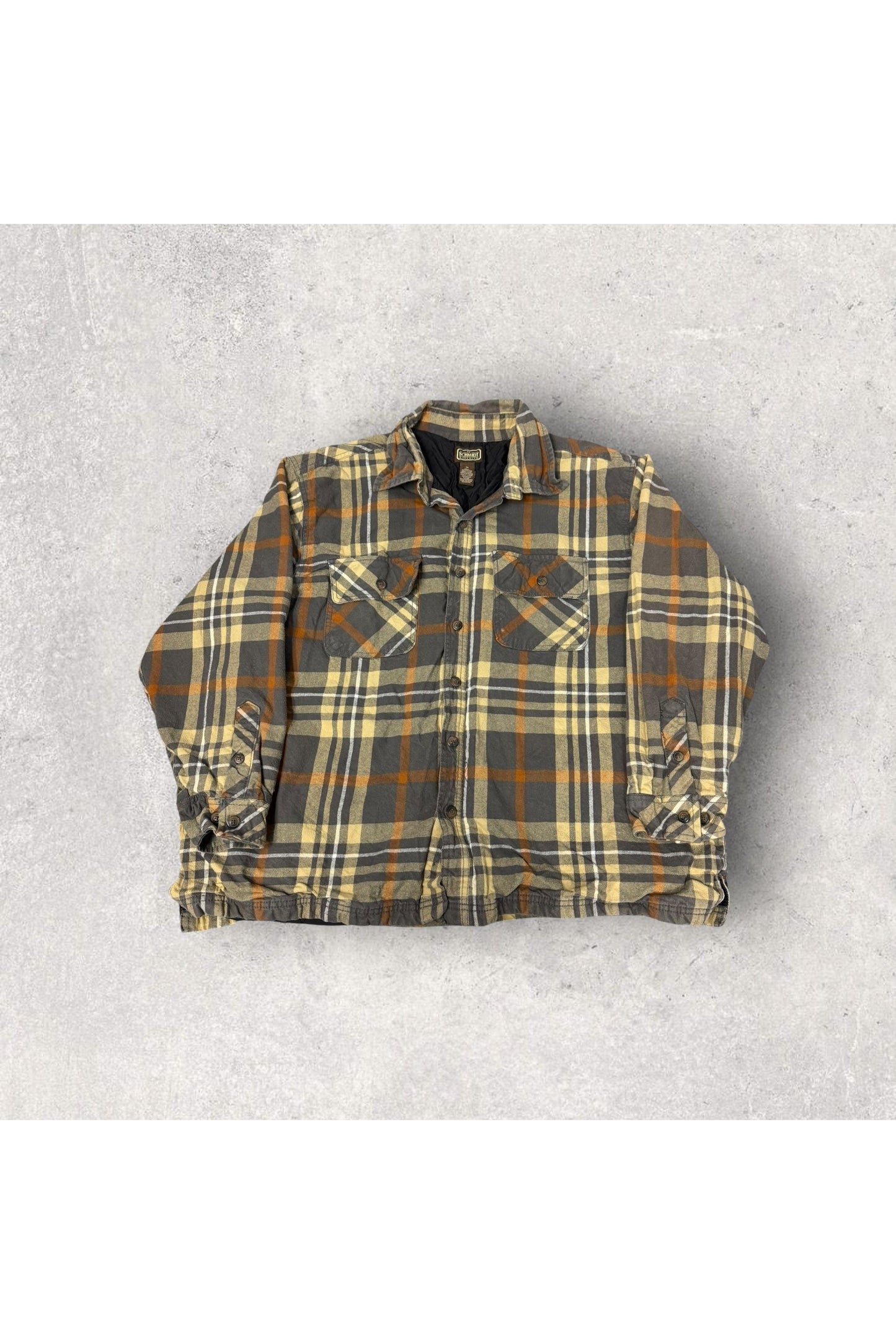 Vintage Schmidt Workwear Insulated Long Sleeve Flannel Button Up- XXL