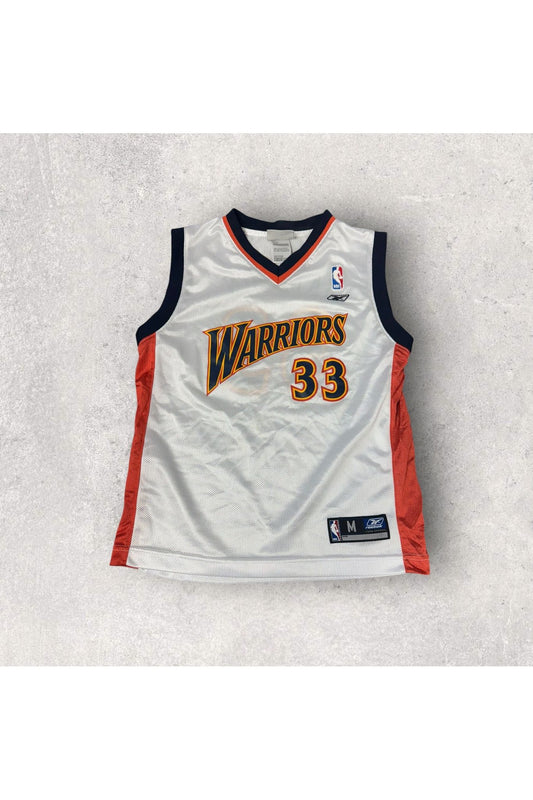 Vintage 2000s Reebok Antawn Jamison Golden State Warriors Jersey- YTH M (10-12)