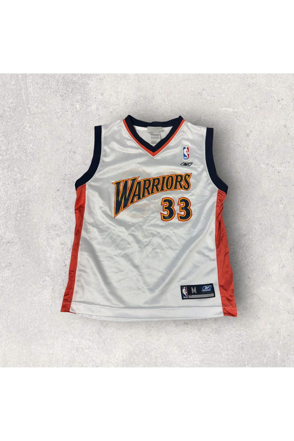 Vintage 2000s Reebok Antawn Jamison Golden State Warriors Jersey- YTH M (10-12)