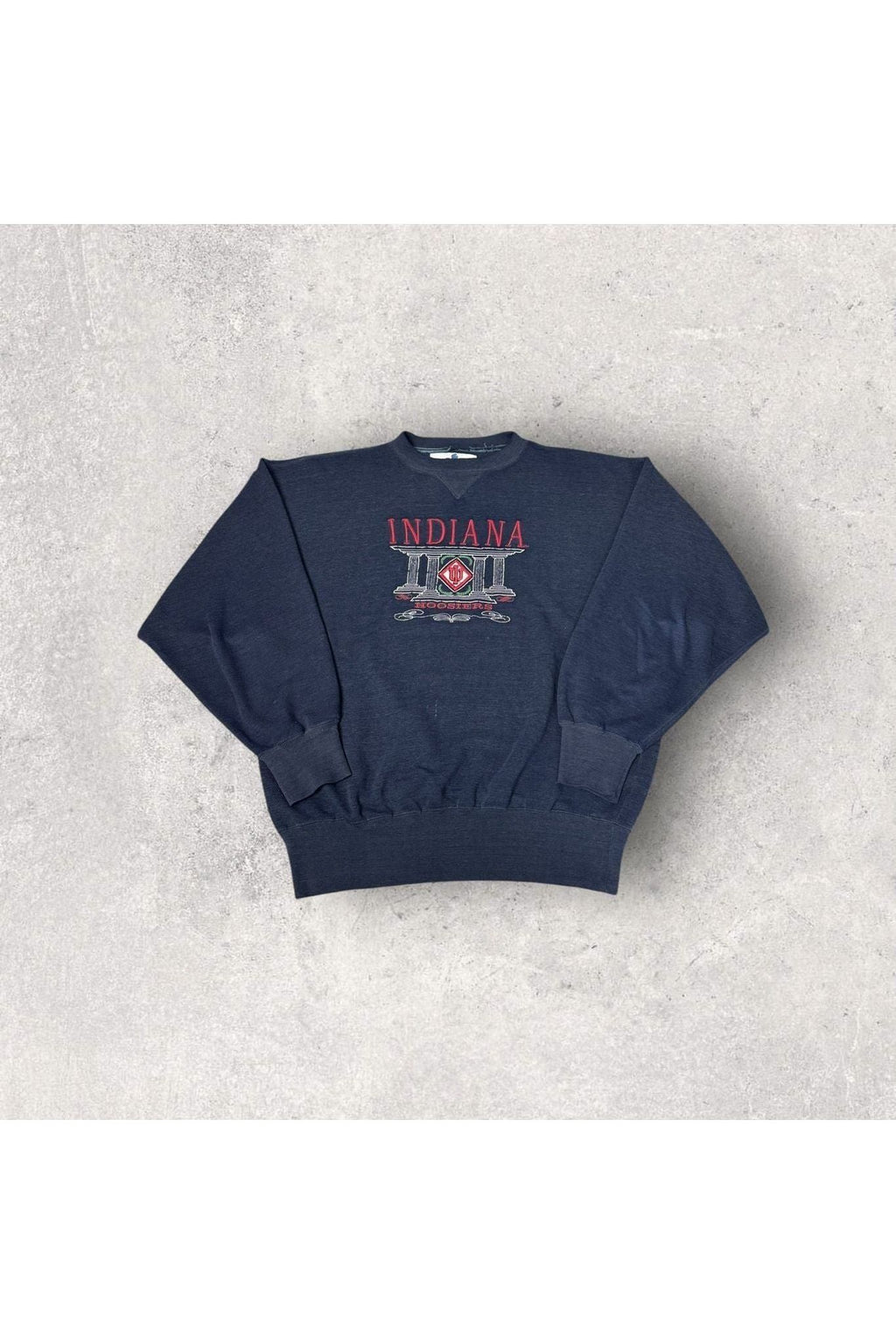 Vintage Indiana Hoosiers Embroidered Crewneck- L