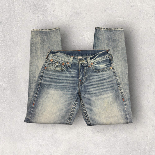Vintage Y2K True Religion Straight Light Wash Jeans- SZ 31 x 32