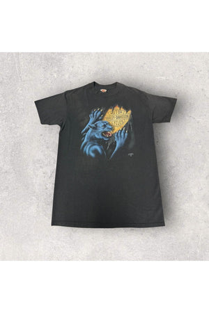 Vintage 1991 Harley-Davidson 3D Emblem Panther Tee- L