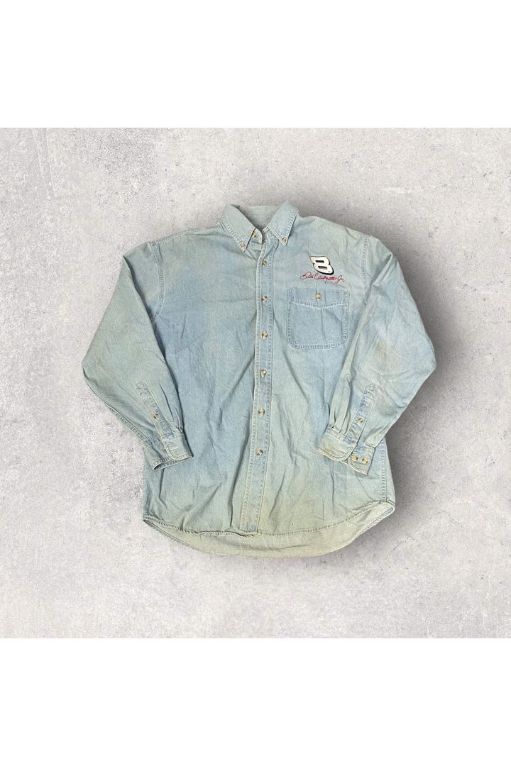 Vintage Chase Authentics Dale Earnhardt Jr. Long Sleeve Button Up- M