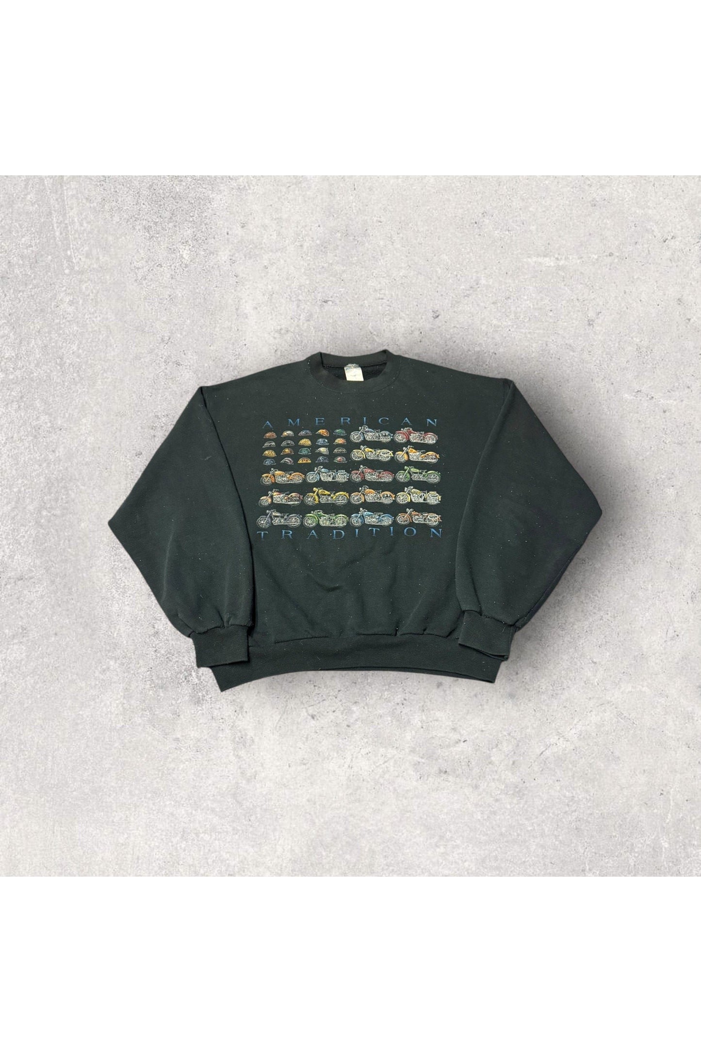 Vintage American Tradition Motorcycle Crewneck- L