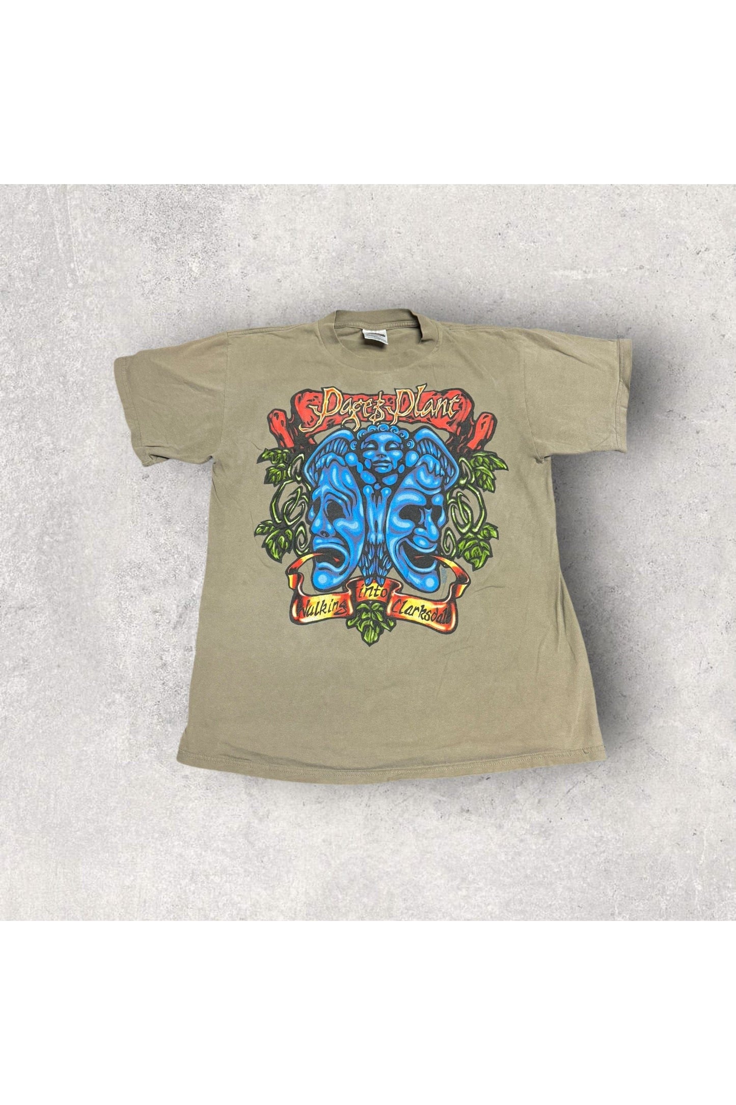 Vintage Tultex 1998 Page & Plant Walking Into Clarksdale Tour Tee- L