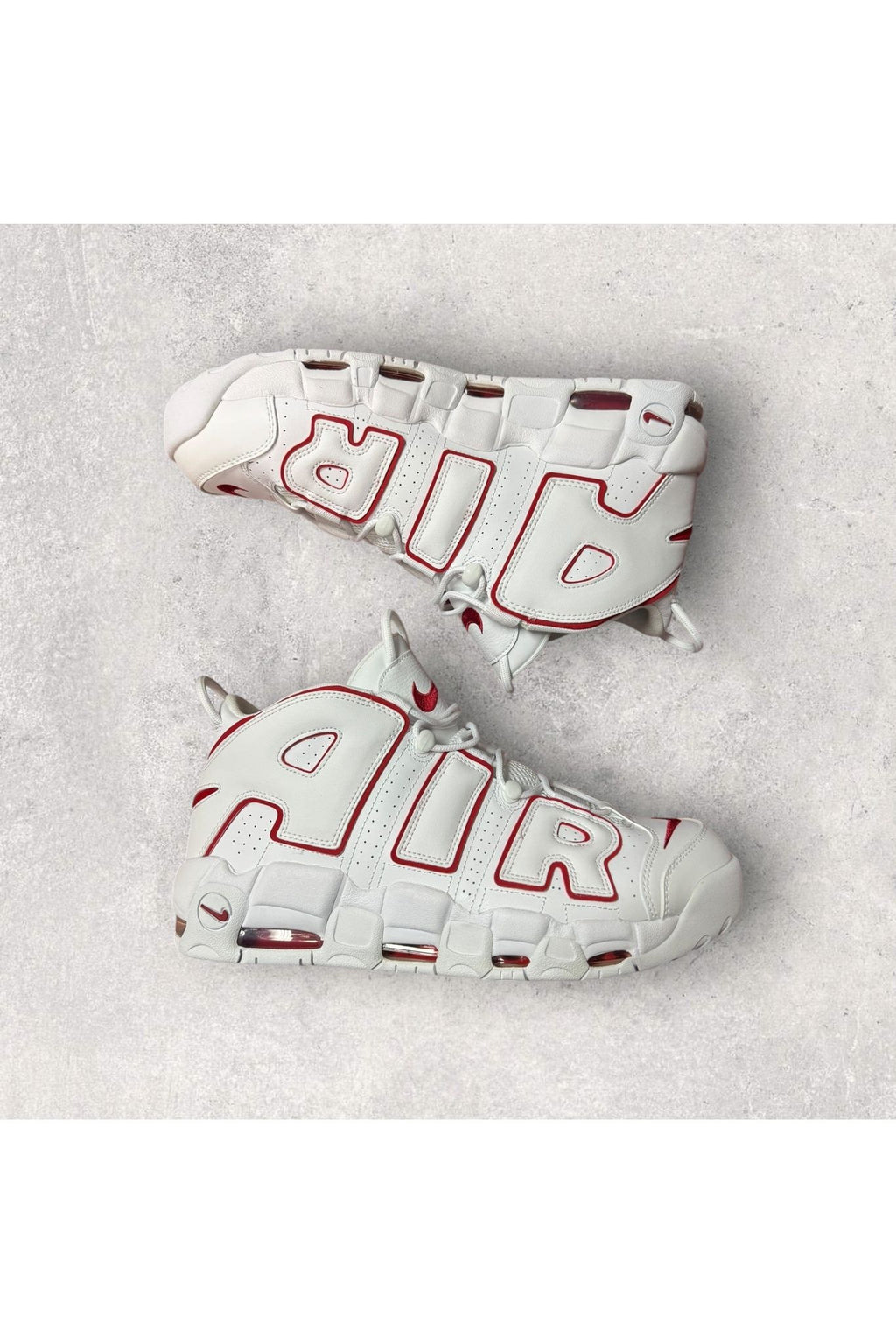 Nike Air More Uptempo WHITE VARSITY RED OUTLINE