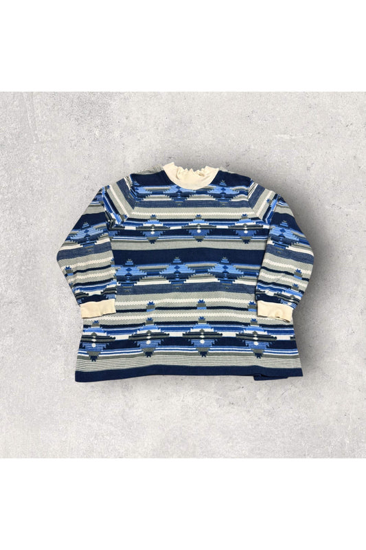 Vintage Blair Aztec Pattern Fleece Sweater- XL