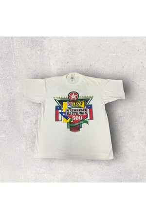 Vintage 1997 Texas Motor Speedway Inaugural Race Interstate Batteries 500 Tee- XL