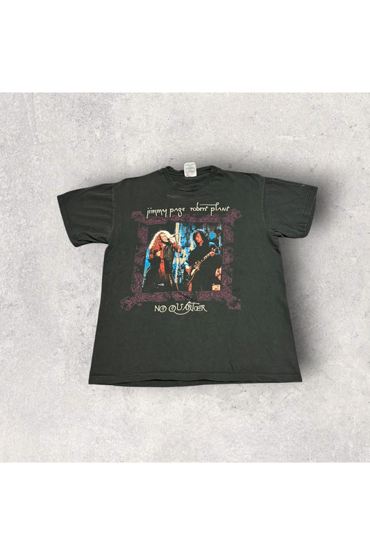 Vintage 1995 Jimmy Page Robert Plant No Quarter World Tour Tee- L