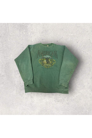 Vintage Made In USA Snowshoe Thompson American Sportsman Crewneck- L