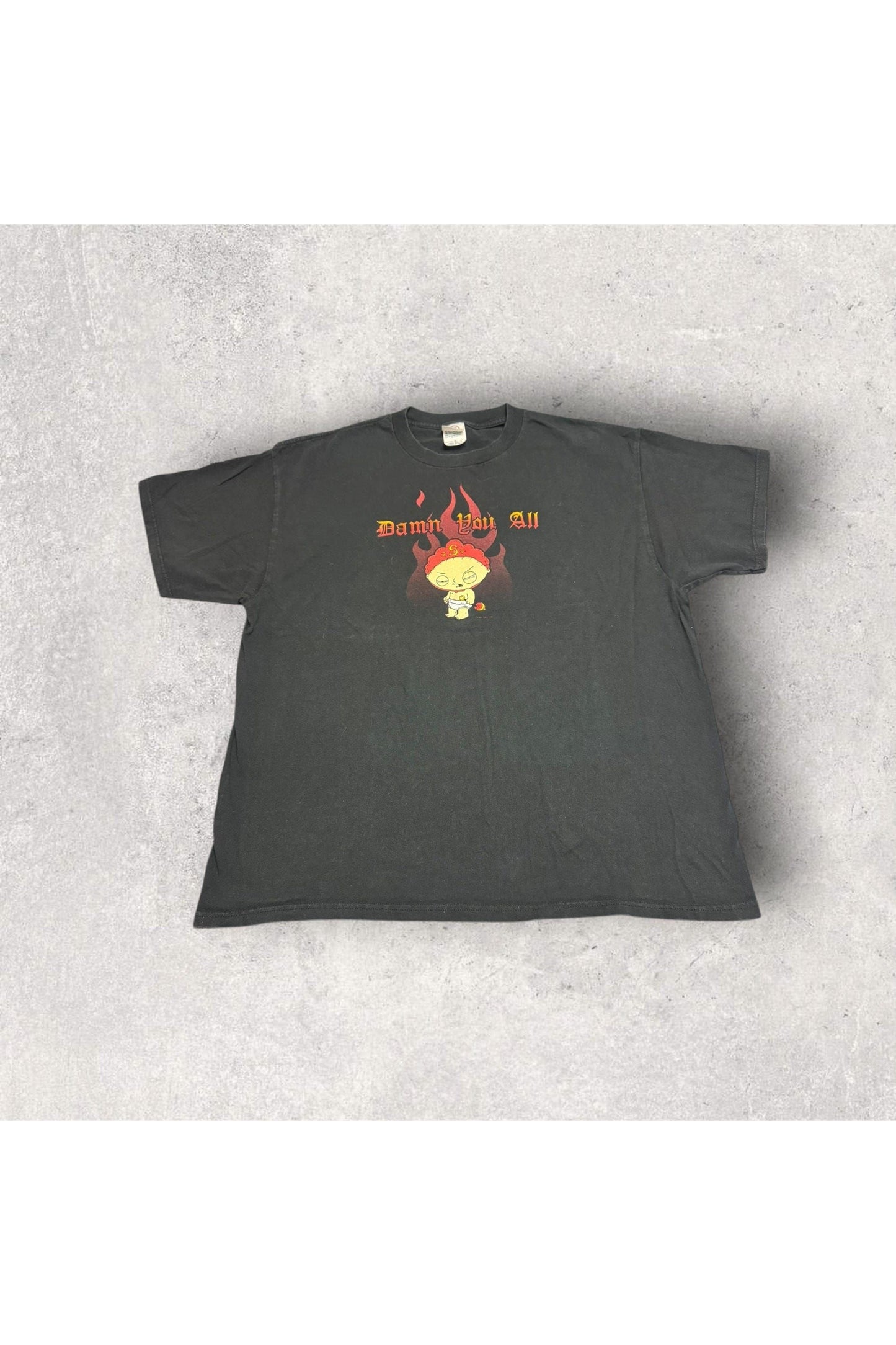 Vintage 2003 Family Guy Stewie Damn You All Fox TV Show Promo Tee- XL