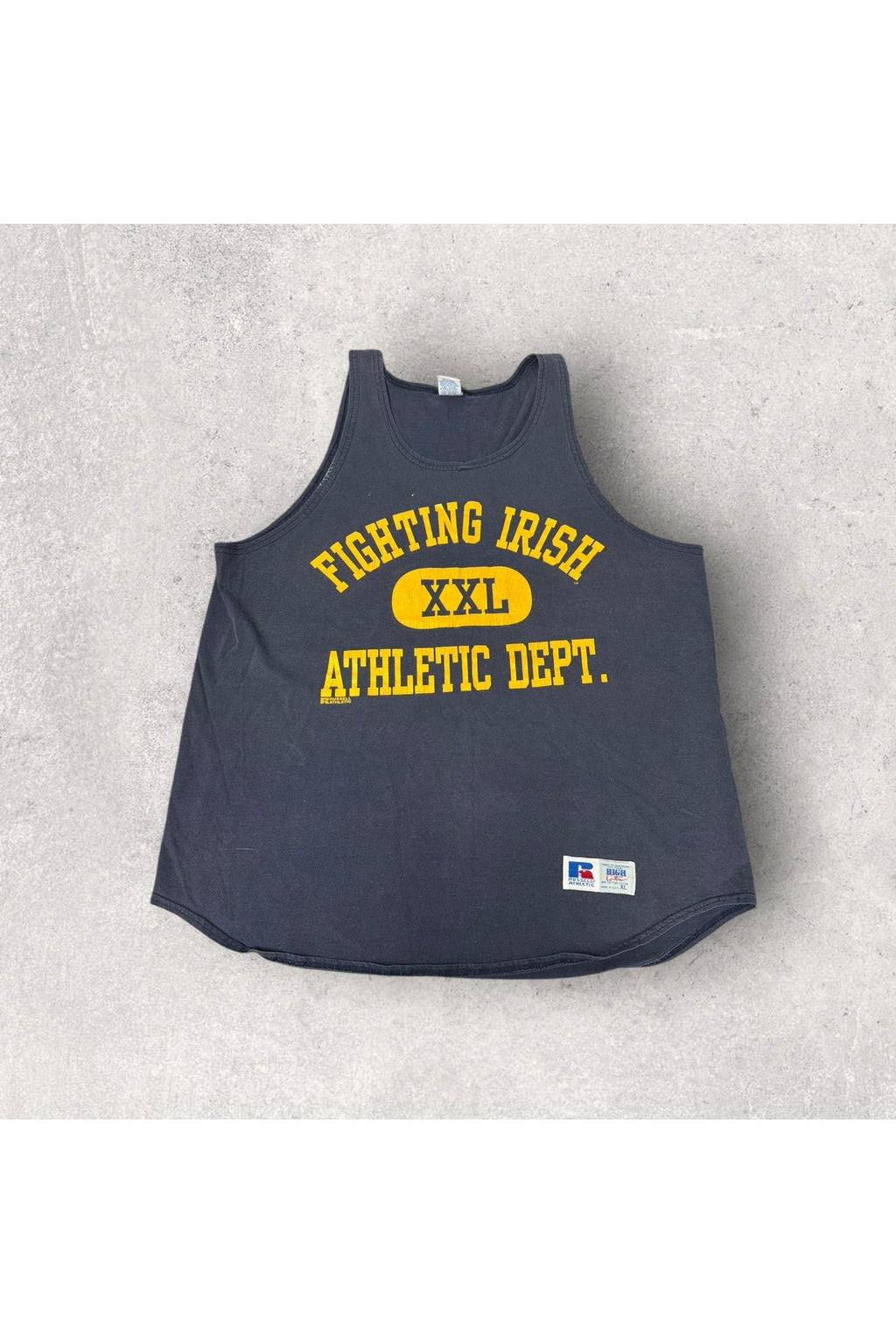 Vintage Made In USA Russell Athletic Notre Dame Fighting Irish XXL Athletic Dept. Tank- XL