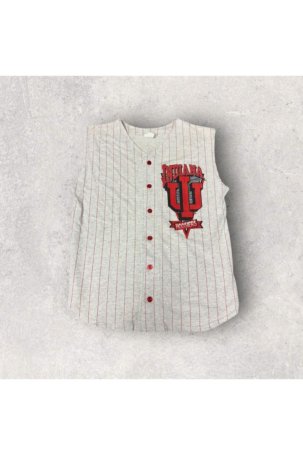 Vintage Indiana Hoosiers Sleeveless Baseball Jersey- L