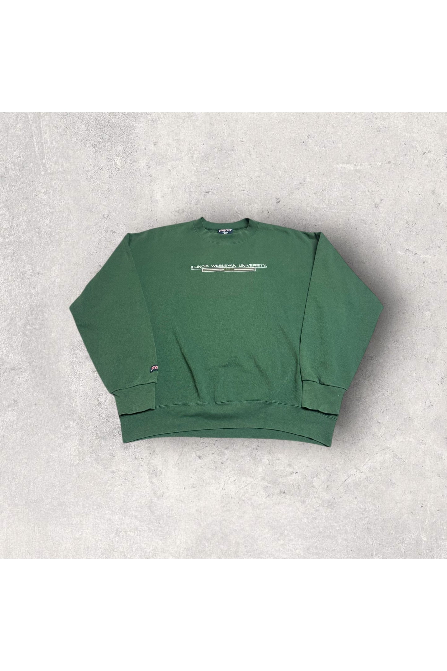 Vintage Made In USA Jansport Illinois Wesleyan University Embroidered Crewneck- XL