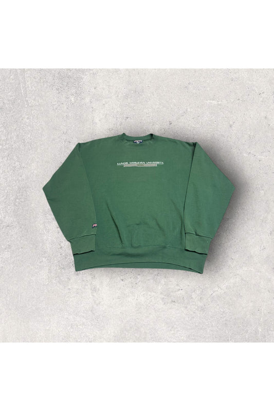 Vintage Made In USA Jansport Illinois Wesleyan University Embroidered Crewneck- XL