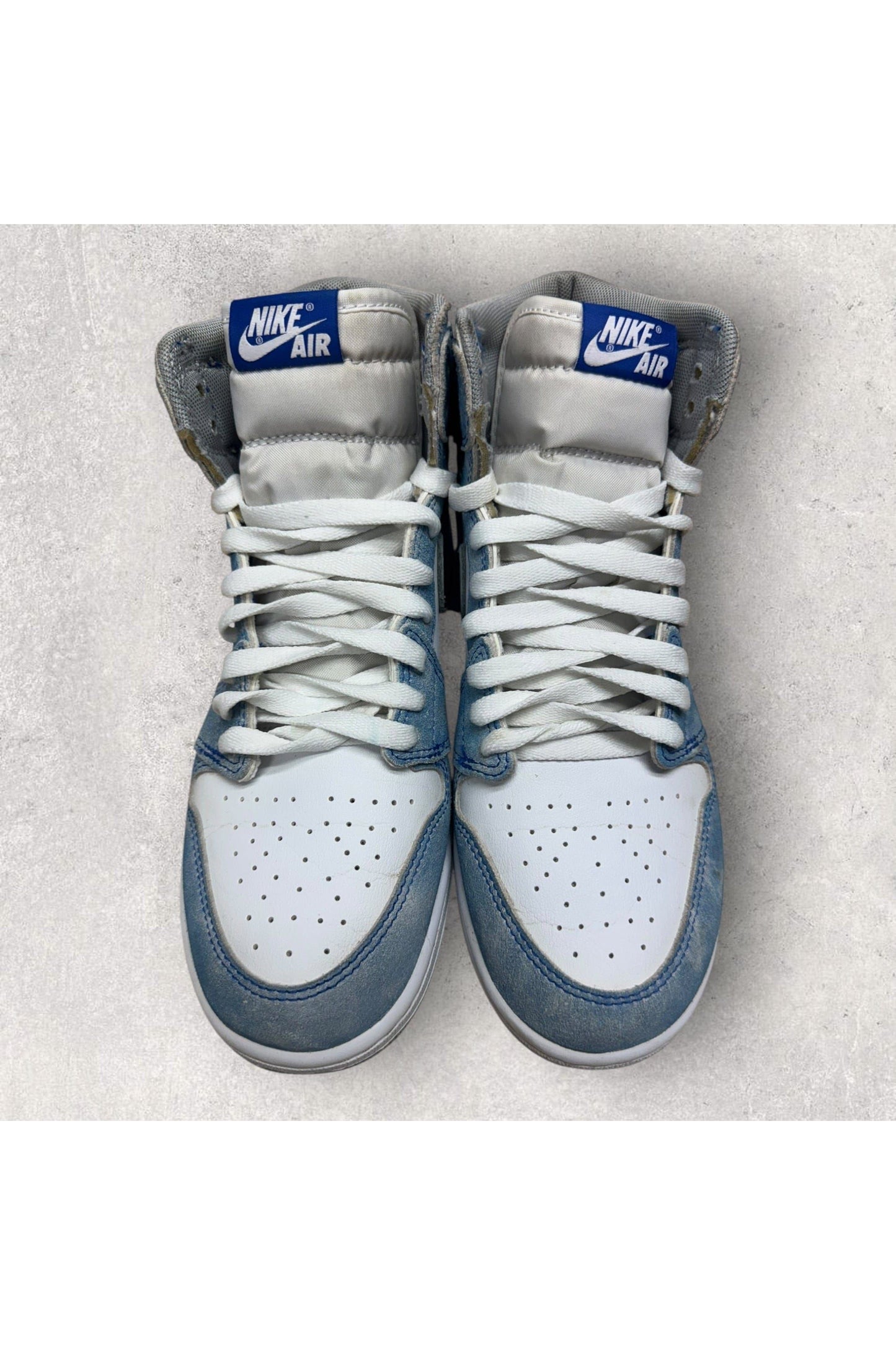 Jordan 1 Retro High Hyper Royal Smoke Grey (GS)- 7Y