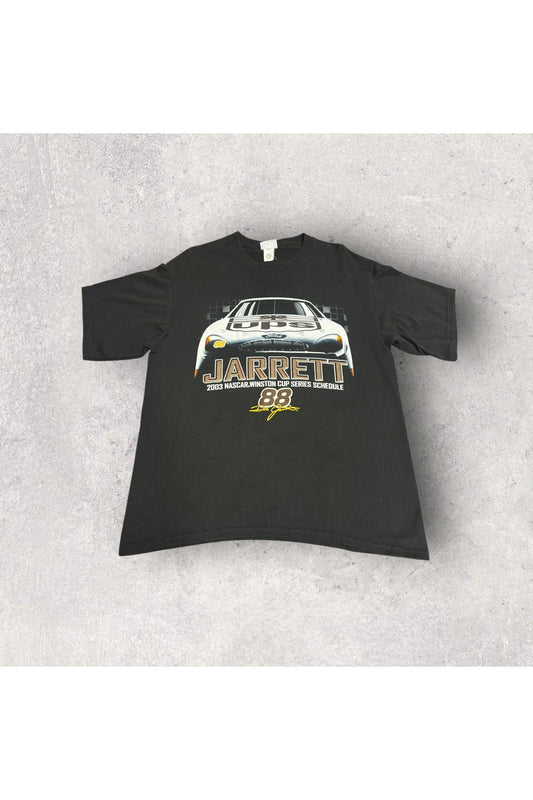 Vintage Chase Authentics 2003 Dale Jarrett NASCAR Winston Cup Series Schedule Tee- L