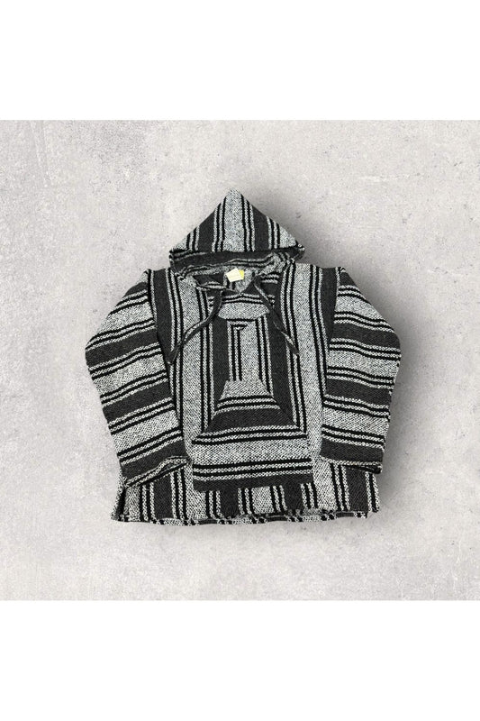 Vintage Frank's Mexican Poncho/Drug Rug Hoodie- M