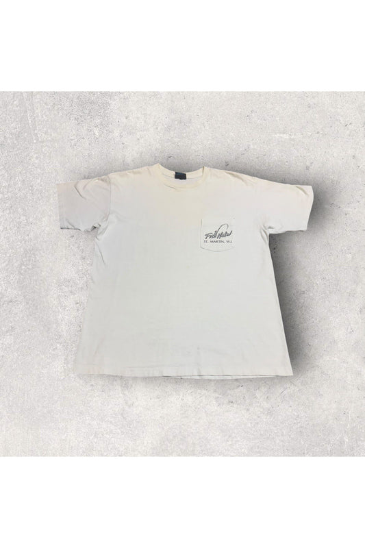 Vintage Altuf Made In USA 1991 Fish Naked Pocket Tee- XL