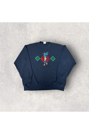 Vintage Nutmeg Mills Embroidered Golf Crewneck- L