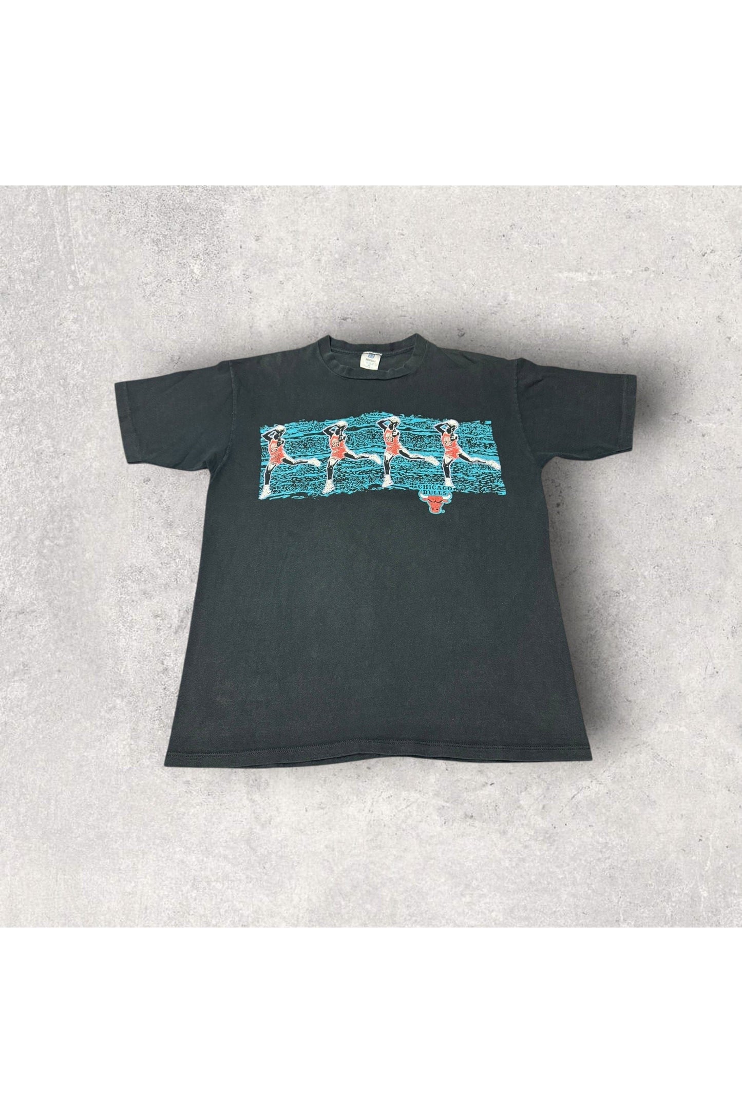 Vintage Single Stitch Magic Johnson T's Michael Jordan Chicago Bulls Tee- XL