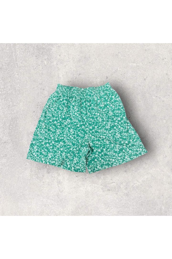 Vintage Bold Spirit Floral Print Shorts- S