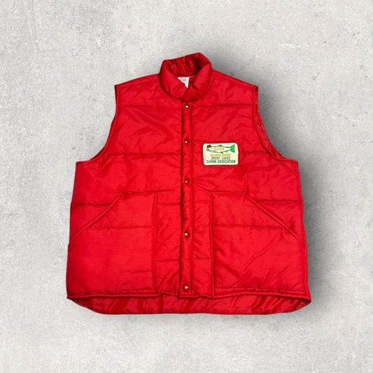 Vintage Salmon Derby Great Lakes Shrine Association Winter Puffer Vest- L
