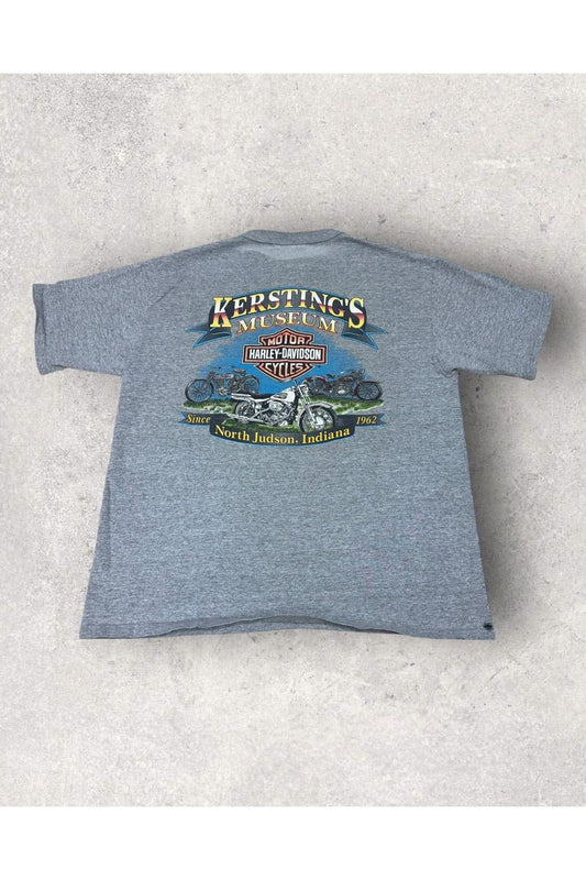 Vintage 1998 Made In USA Kersting's Harley-Davidson Museum Tee- L