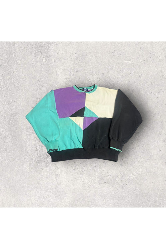 Vintage 90s La Mode Active Sportswear Los Angeles Made In USA Crewneck- XXL